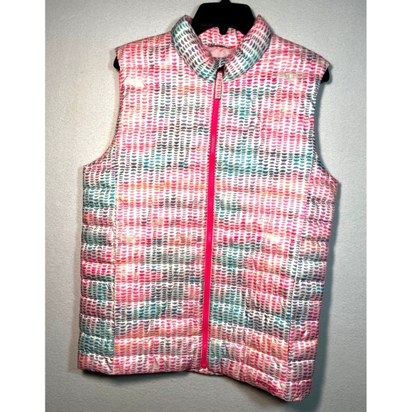 Lands' End Jackets & Blazers - Lands' End Women's Multi Color Zip Front Down Puffer Vest - Size 2X  20W-22W